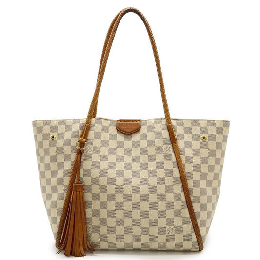 Louis Vuitton Damier Azure Propriano Tote Bag Shoulder Bag Semi Shoulder Fringe
