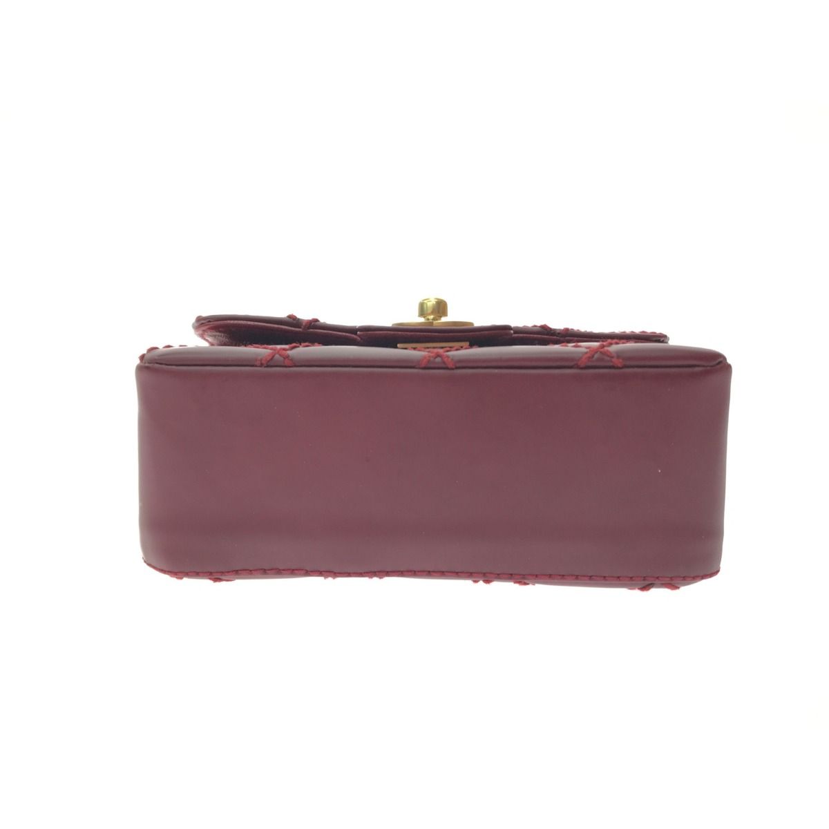 Chanel Mini Matelasse Wild Stitch Red Shoulder Bag A35200 Red