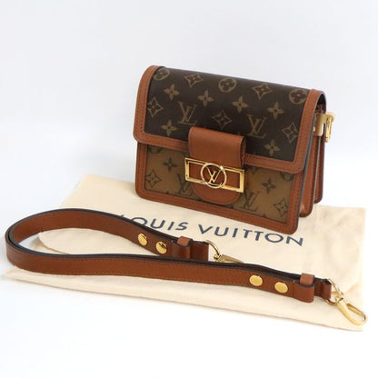 Louis Vuitton Monogram Reverse Dauphine Mini Shoulder Bag M44580 Brown