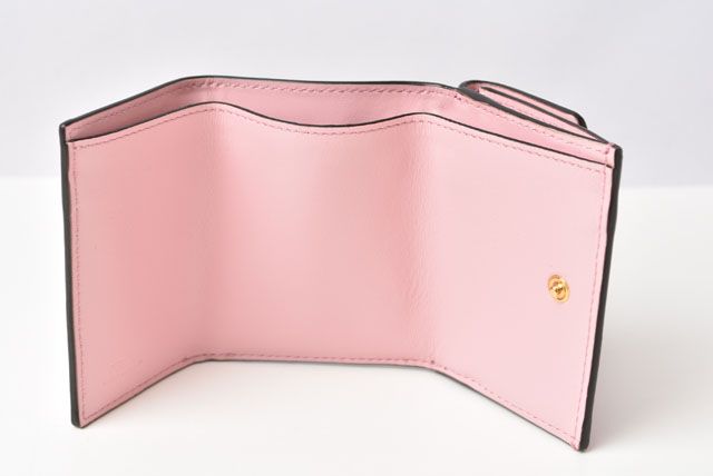 Unused Fendi Wallet Mini Wallet Fendi Trifold 8m0395 AAYZ F1cjy Soft Leather