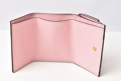 Unused Fendi Wallet Mini Wallet Fendi Trifold 8m0395 AAYZ F1cjy Soft Leather