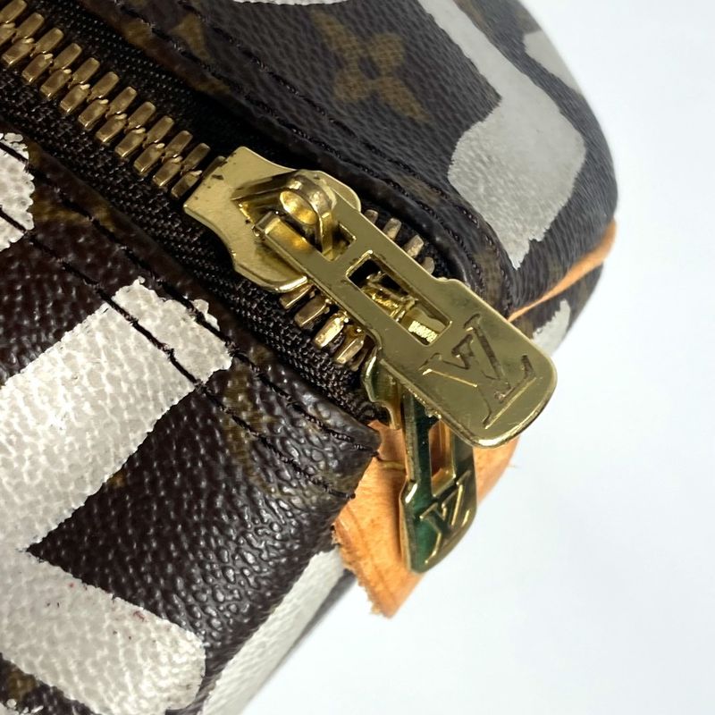 Louis Vuitton Boston Bag Keepall 50 M92197 Monogram Graffiti Canvas Brown