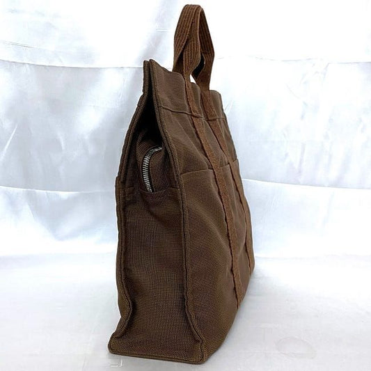 Hermes Tote Bag Tote MM Brown Her Line Excellent Condition