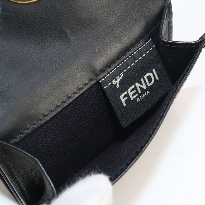 Fendi Micro Trifold Wallet F Is Fendi Fe86771 Trifold Wallet Leather Micro