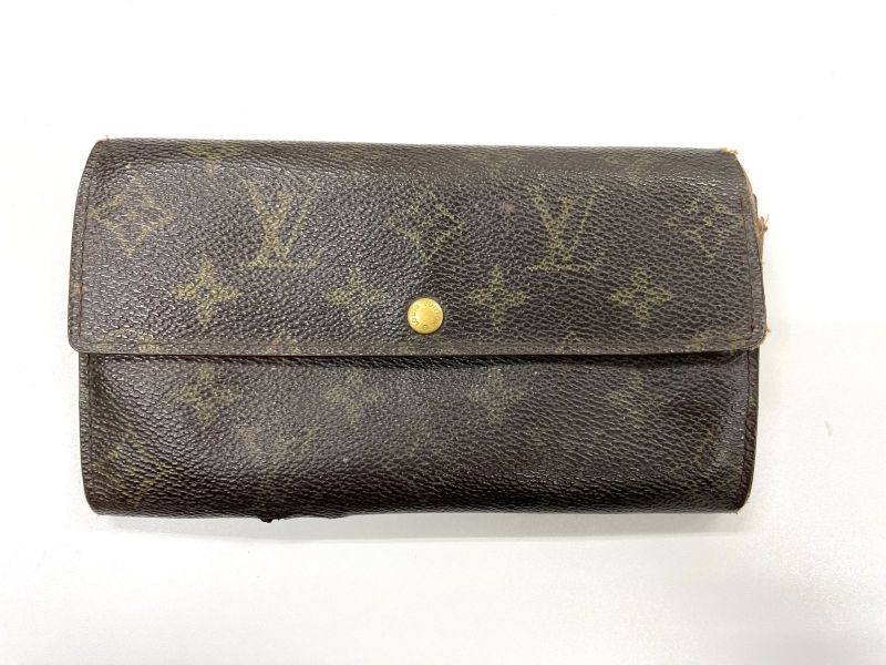 Louis Vuitton Monogram Pochette Portmonnais Cles Di Long Wallet M61725 Brown