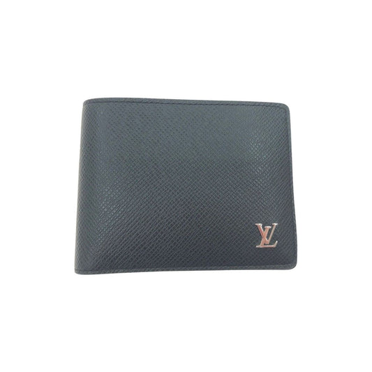 Louis Vuitton Men's Bifold Wallet Taiga Portefeuille Multiple M30295 Black