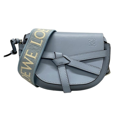Loewe Shoulder Bag Gate Dual Bag Mini C565r41x04 Light Blue Jacquard Strap