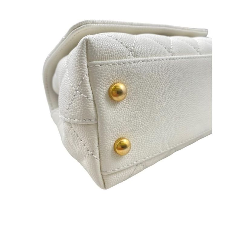 Chanel As2215 Coco Handle XXS Handbag Shoulder Bag Random Plate White with Box