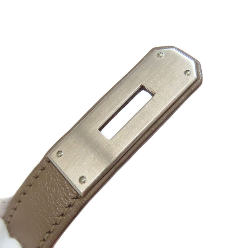 Hermes Birkin 30 Cazac Silver Hardware Handbag Taurillon Swift Women