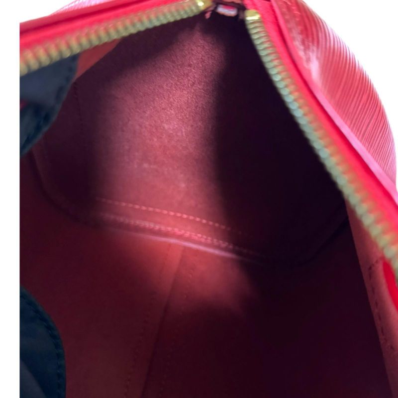 Louis Vuitton Speedy 25 Epi Handbag Epi Leather M43017 Red Ladies Louis Vuitton