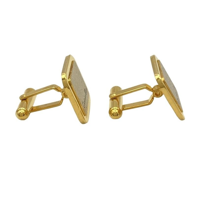 Dior/christian Dior Cufflinks - Gold Stripe