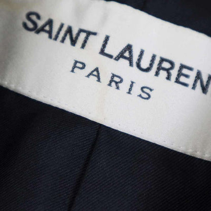 Saint Laurent Paris 13aw Wool Melton Double Breasted Napoleon Chester Coat