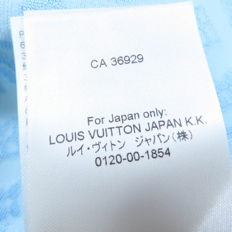 Louis Vuitton 24SS Silk Monogram Jacquard Top Jogging Pants Setup Light Blue S