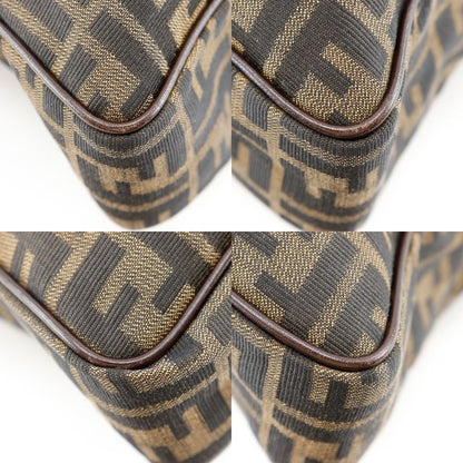 Fendi Zucca Nylon Canvas Brown Women's Handbag