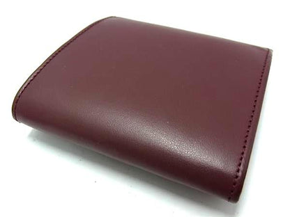 Cartier Must Line Leather Coin Case Coin Purse Ladies Men's Bordeaux