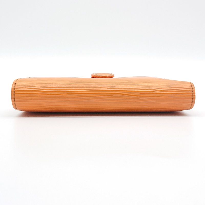 Louis Vuitton Epi Portefeuille Viennois Foldable Wallet Clasp Orange Box