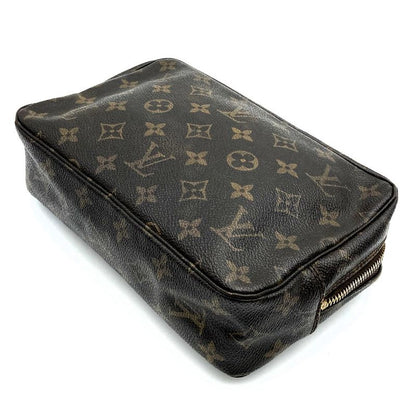 Louis Vuitton Trousse Toilette 23 M47524 Clutch Bag Monogram Canvas Brown Ladies