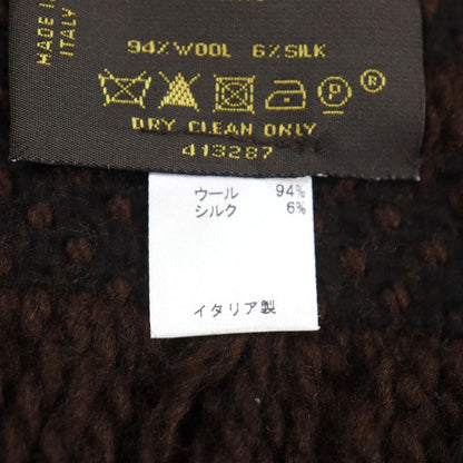 Louis Vuitton 413287 Echarpe Logomania Silk-blend Monogram Fringed