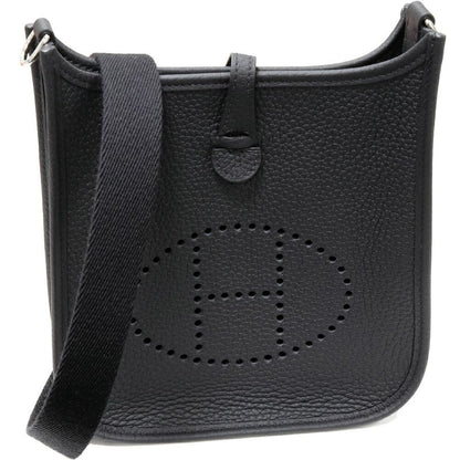 Hermes Shoulder Bag Evelyn TPM Mini 16cm (630in) Taurillon Cles Mance Black
