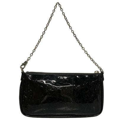 Dior/christian Dior Handbag Trotter Black Chain Handle Leather