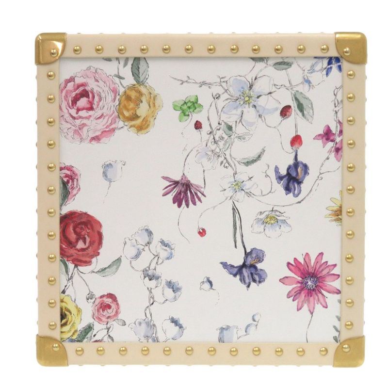 Christian Dior Flower Floral Trunk Leather White Small Bag 1360 Christian Dior