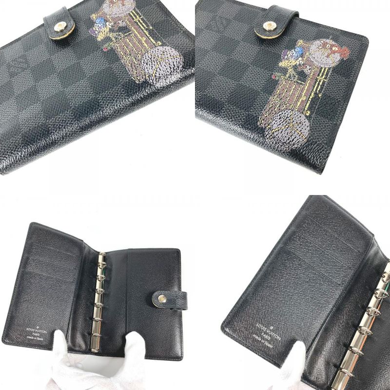 Louis Vuitton Notebook Cover Illustre Agenda PM R21130 Damier Graphite Canvas