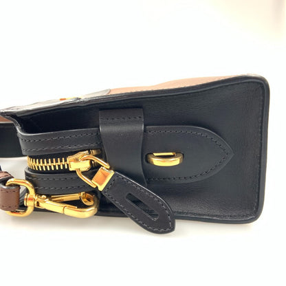 Prada Esplanade Bag Shoulder Bag 1bh043 Black X Brown