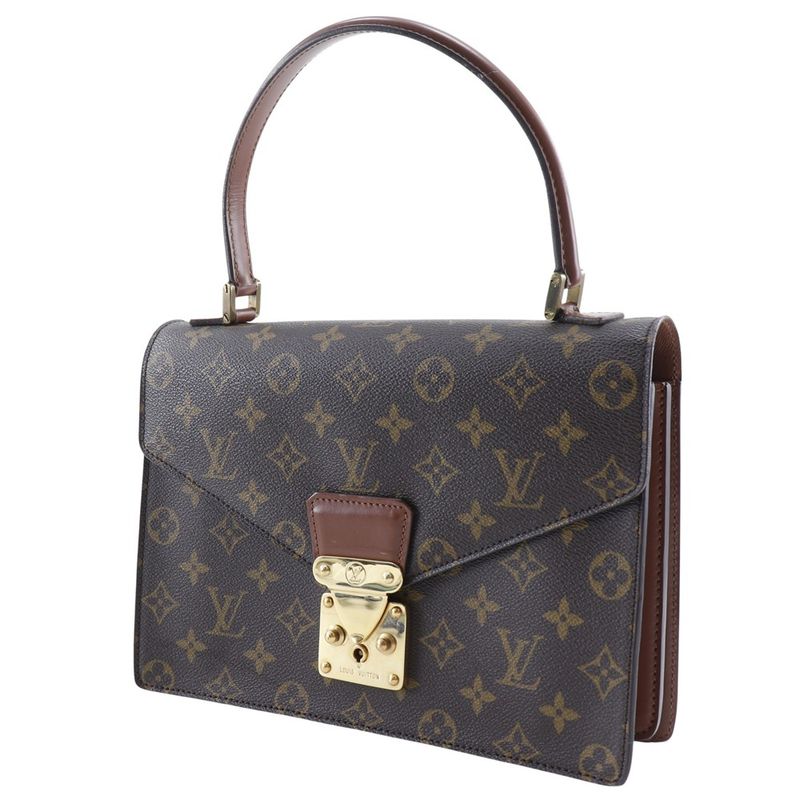 Louis Vuitton Concorde M51190 Monogram Canvas Brown Mi8901 Ladies Handbag