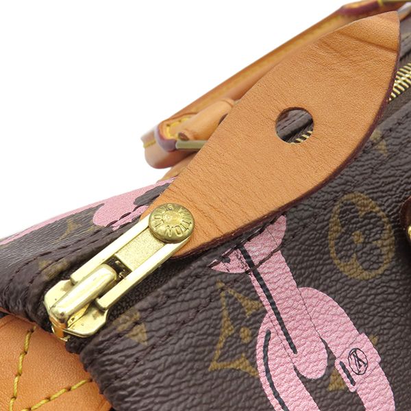 Louis Vuitton Handbag Speedy 30 Monogram Canvas Monogram Bay Gold Hardware