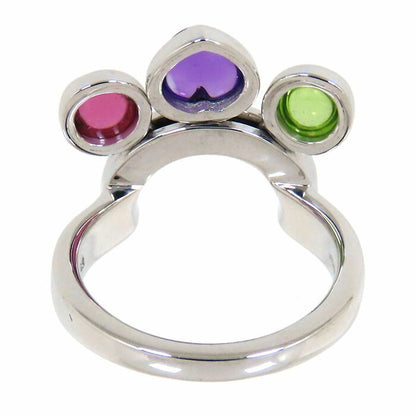 Bvlgari Bulgari Allegra Multicolor Stone Ring 18K White Gold 750 White Gold