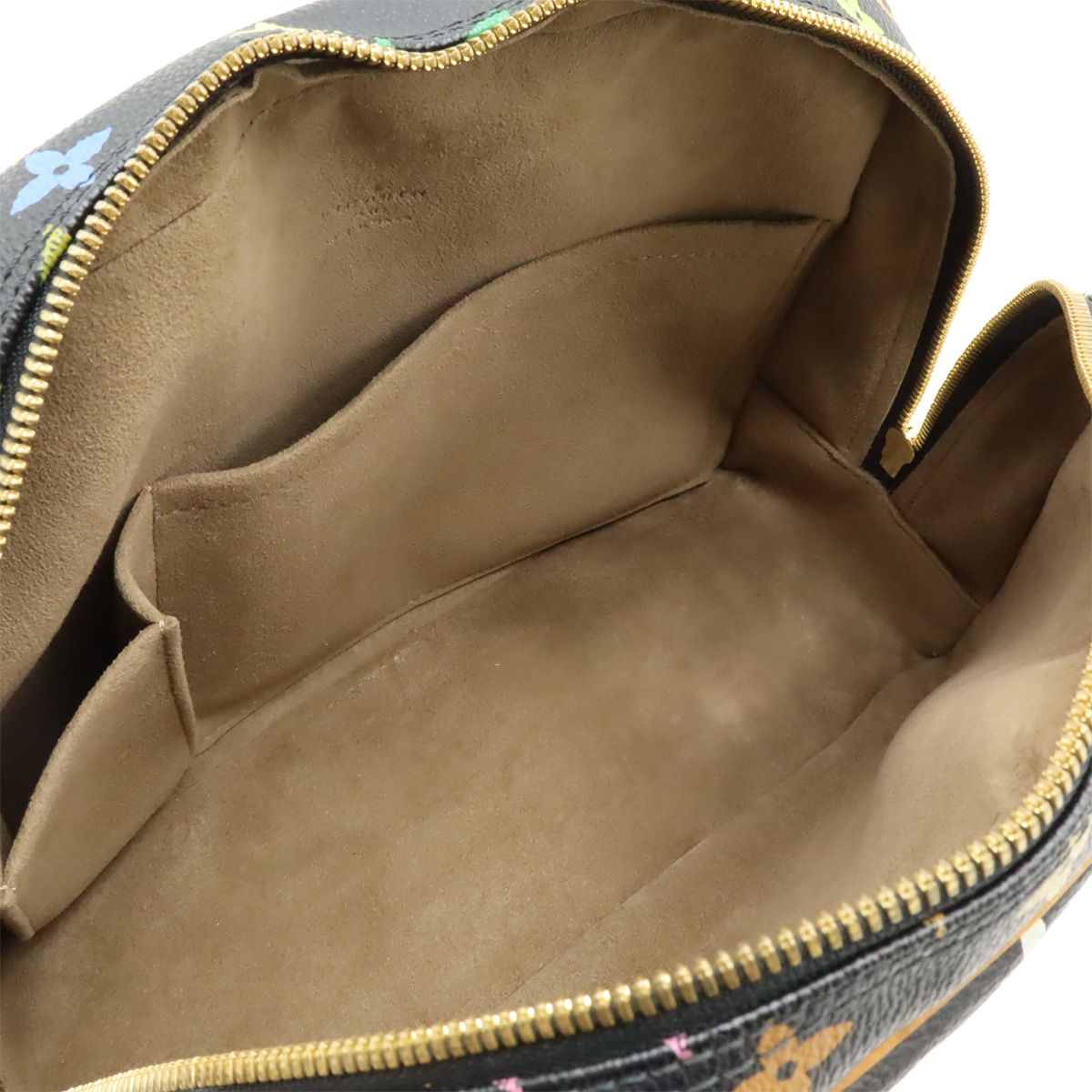 Louis Vuitton Monogram Multicolor Trouville Handbag Noir Black Black Gold