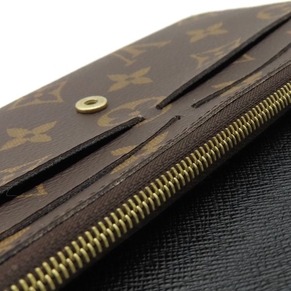Louis Vuitton Long Wallet Portefeuille Emily Monogram Canvas Monogram Reverse