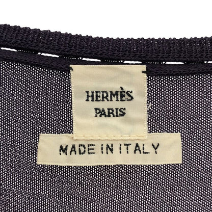Hermes Rayon Ensemble Cardigan Top in Purple 42
