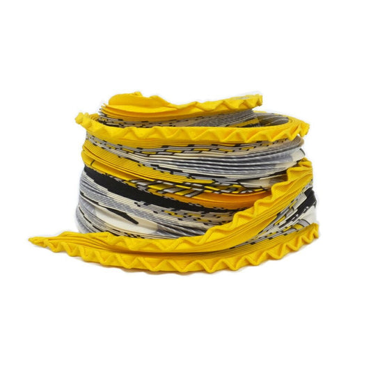 Hermes Carre Plisee Yellow Silk Pliss Scarf