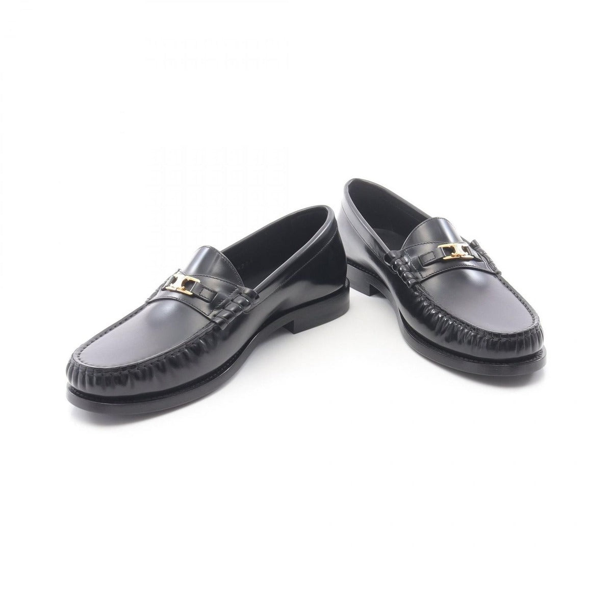 Celine Loafers Triomphe Black Leather — view 3