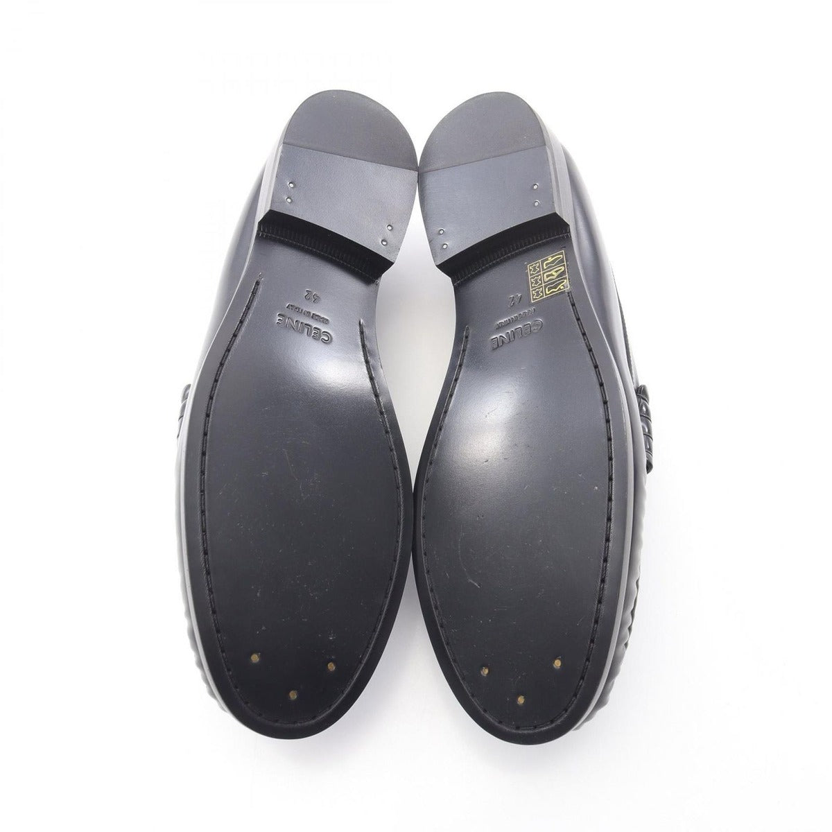 Celine Loafers Triomphe Black Leather — view 4