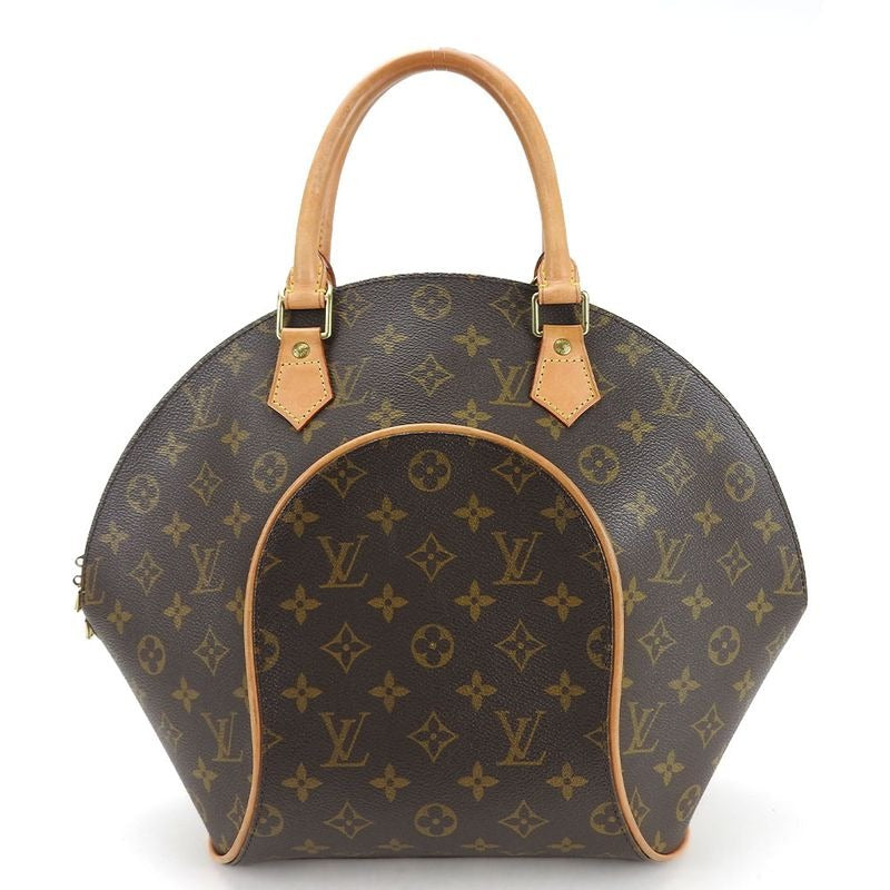 Louis Vuitton Handbag Ellipse MM Monogram Brown Gold Hardware Casual
