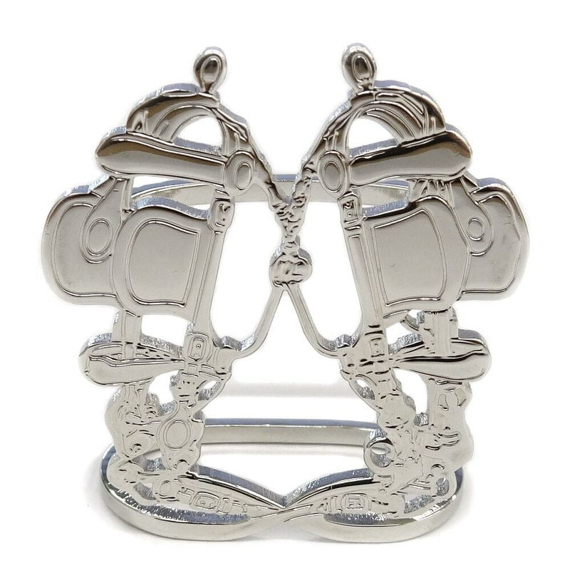 Hermes Scarf Ring Brides De Gala Metal Silver SV