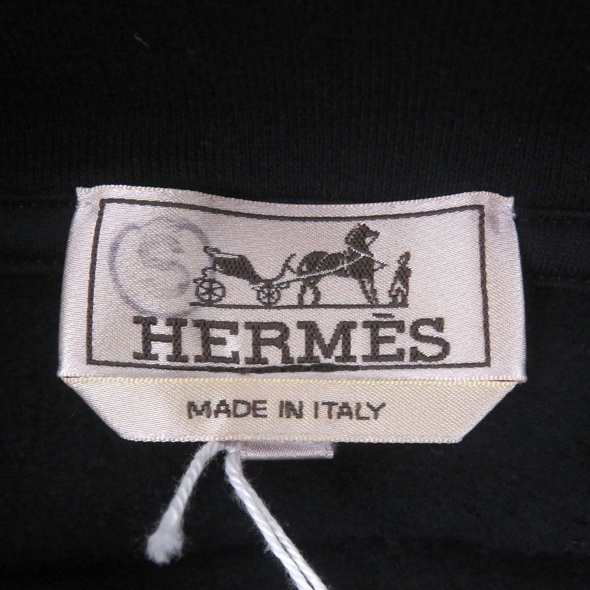 Hermes Armor de Carre Lambskin Details Pullover Hoodie Dark Navy — view 5