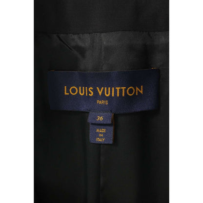 Louis Vuitton Nqa Wool Coat 36 Navy Black — view 3