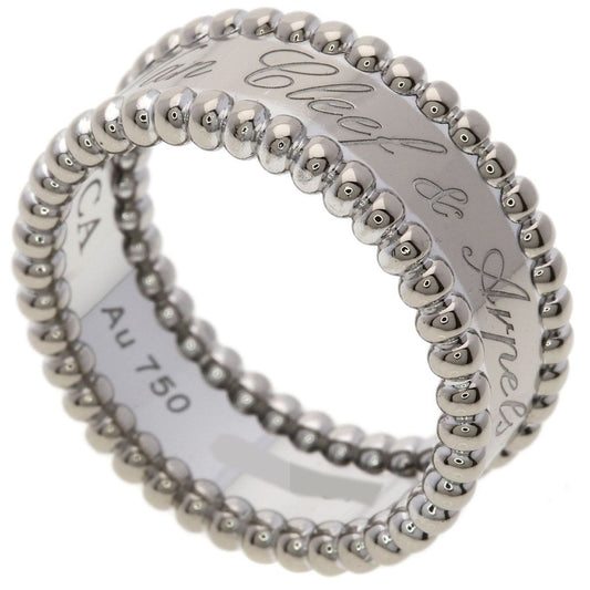 Van Cleef & Arpels Perlee Signature 52 Ring 18k White Gold
