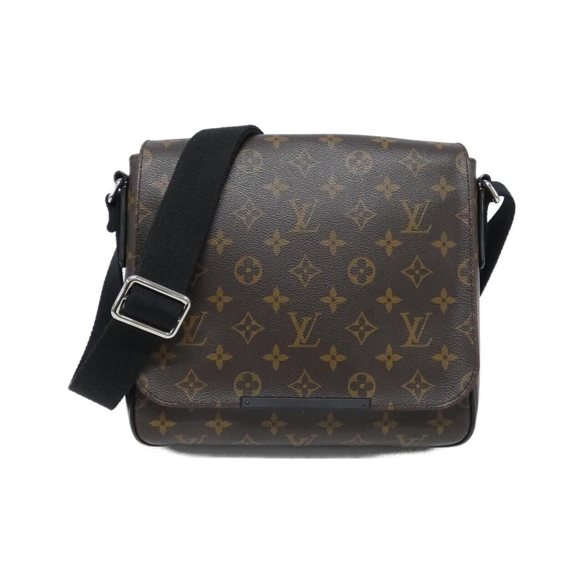 Louis Vuitton Monogram Macassar District PM Shoulder Bag Brown Marron