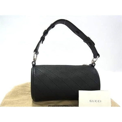 Gucci Blanc Di Leather Tube Shoulder Bag