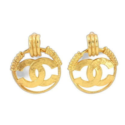 Chanel Round Earring Gold
