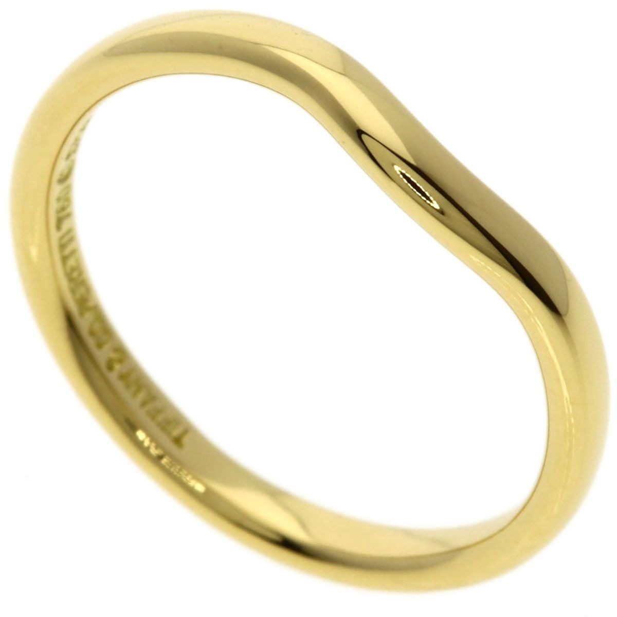 Tiffany & Co T Cube Band Ring 18k Yellow Gold