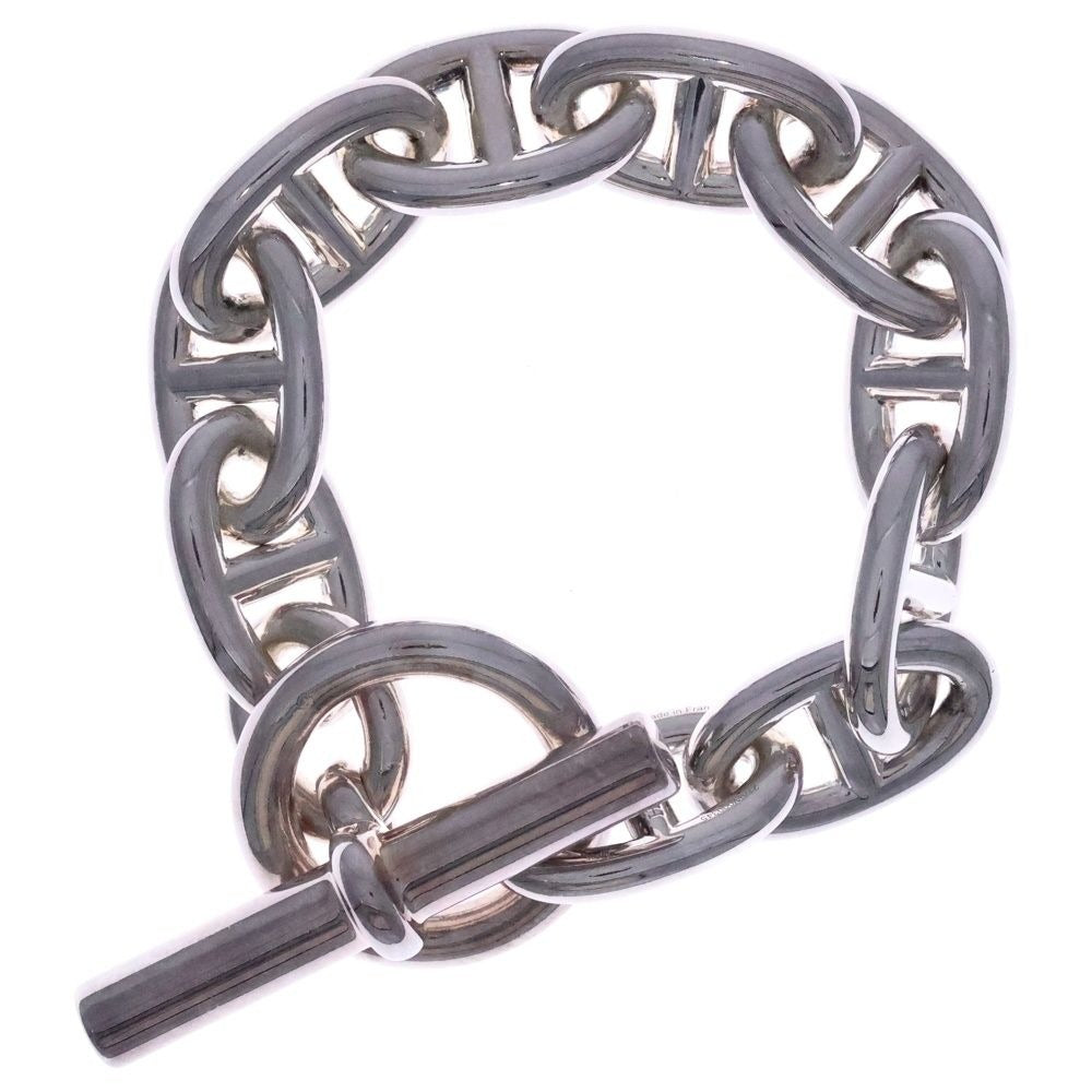 Hermes Chaine D'ancre TGM Bracelet Chain Silver 11 Pieces