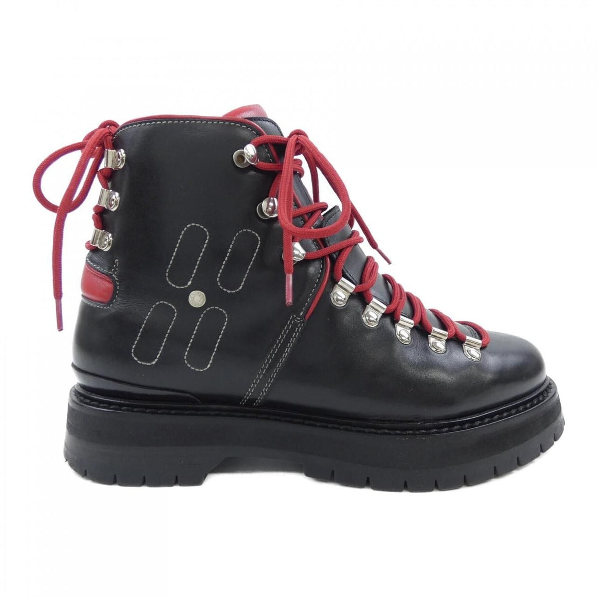 Hermes Boots Black 39 Red