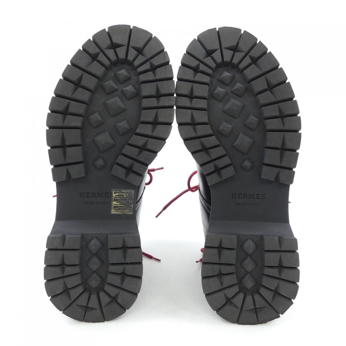 Hermes Boots Black 39 Red — view 4