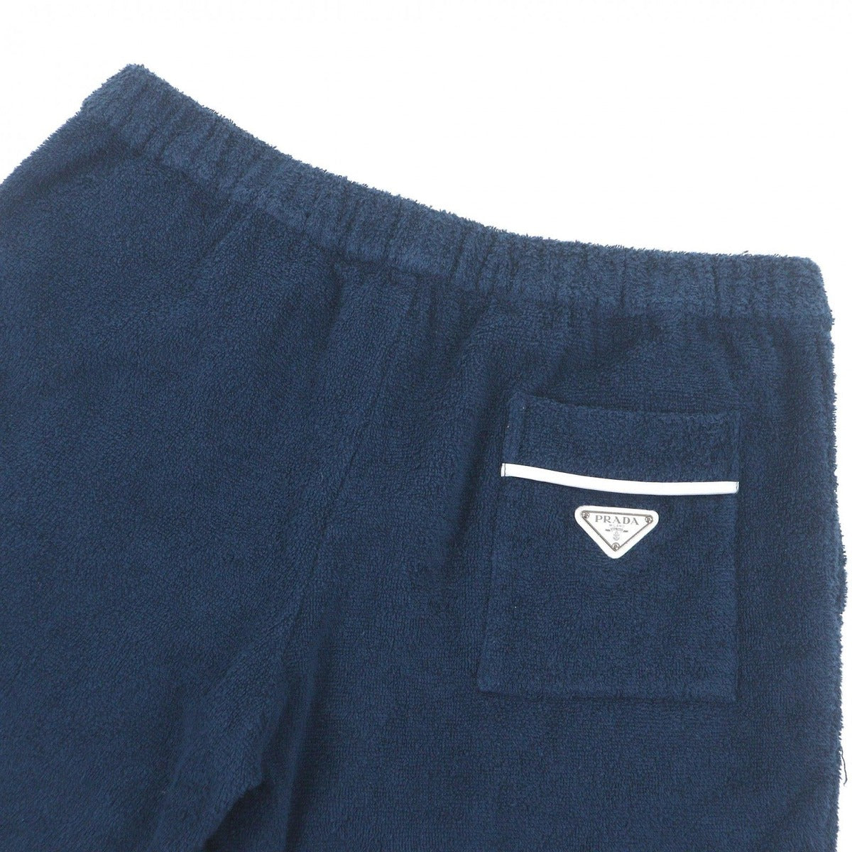Prada Pile Shorts Navy Pants — view 4