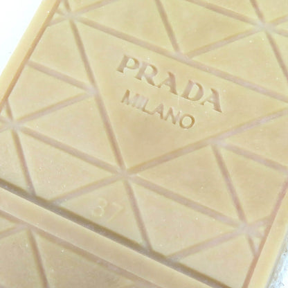 Prada Triangle Logo Canvas Espadrilles Flat Sandals Yellow 37 — view 12